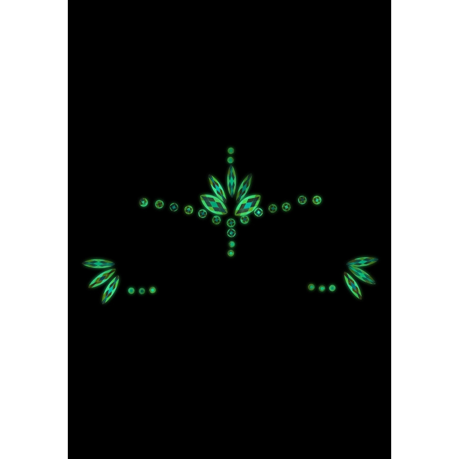Stickers Strass Visage phosphorescent Glow Jewelry