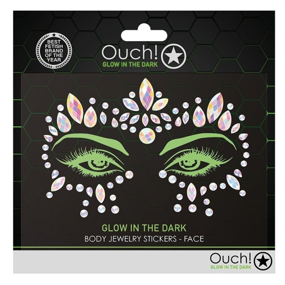 Stickers Strass Contours des Yeux phosphorescents Glow Jewelry