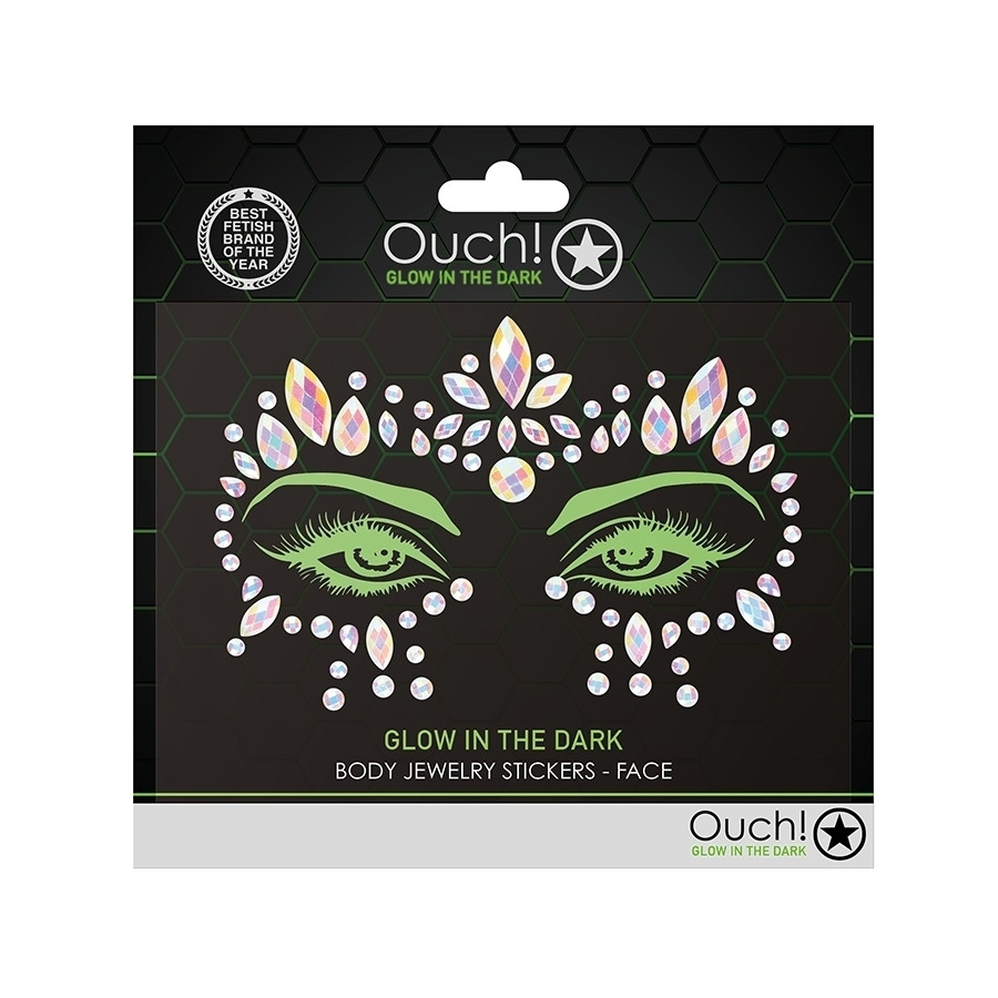 Stickers Strass Contours des Yeux phosphorescents Glow Jewelry