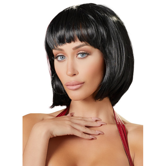 Perruque Cheveux courts Bob noirs