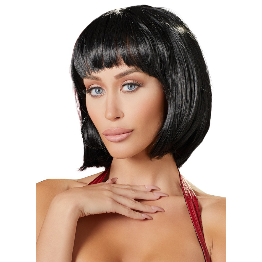 Perruque Cheveux courts Bob noirs