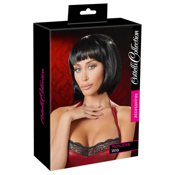 Perruque Cheveux courts Bob noirs