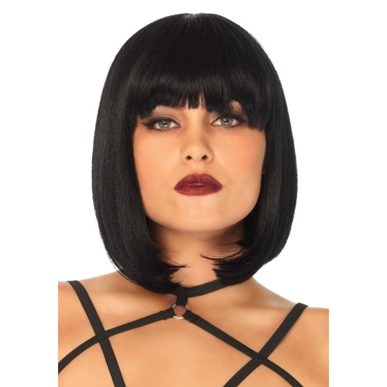 Perruque Cheveux courts Bob Noirs