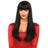 Perruque Cheveux Longs et Raides Noirs
