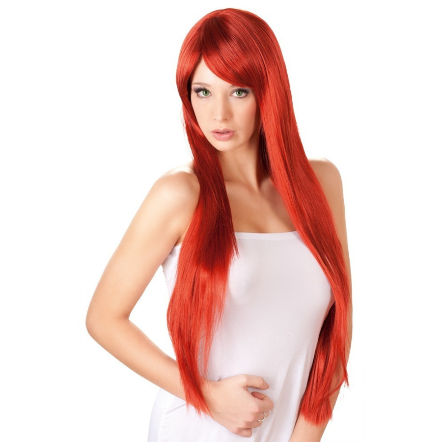 Perruque Cheveux longs Rouges