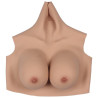 Buste Seins Coton Col haut Bonnet 90C