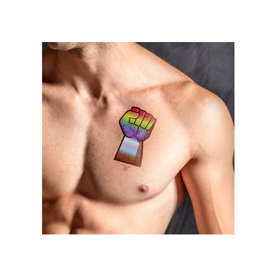 Tatouage éphémère GAY FORCE 10 x 15cm