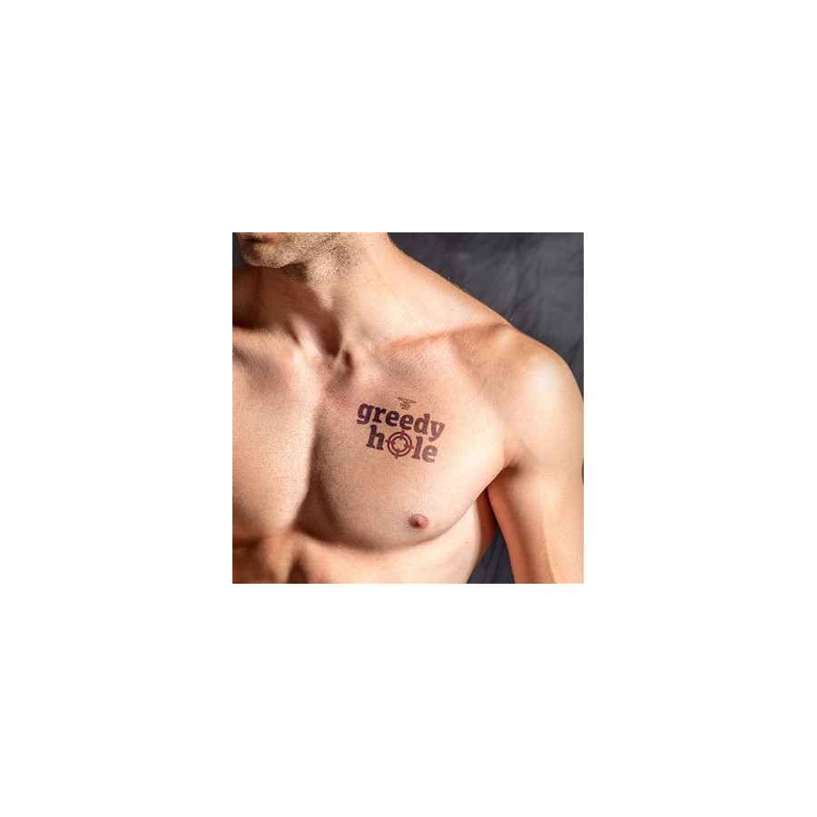 Tatouage éphémère GREEDY HOLE 10 x 10cm