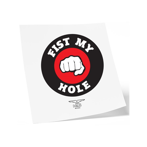 Tatouage éphémère FIST MY HOLE 10 x 10cm