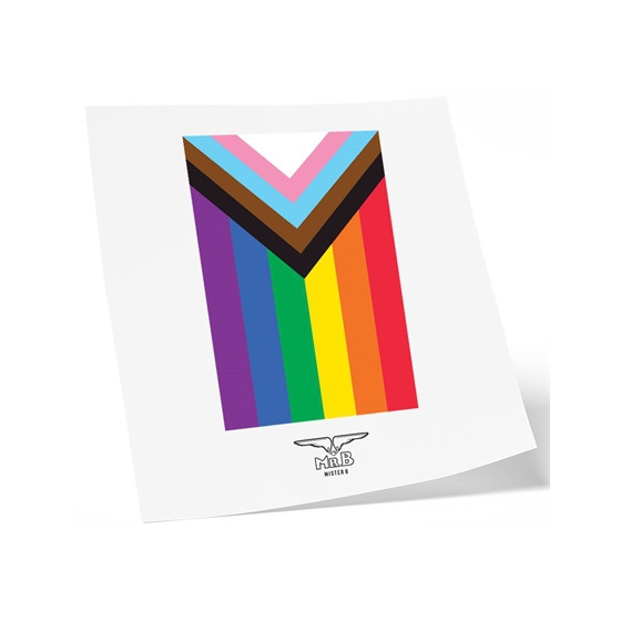 Tatouage éphémère PRIDE FLAG 10 x 10cm