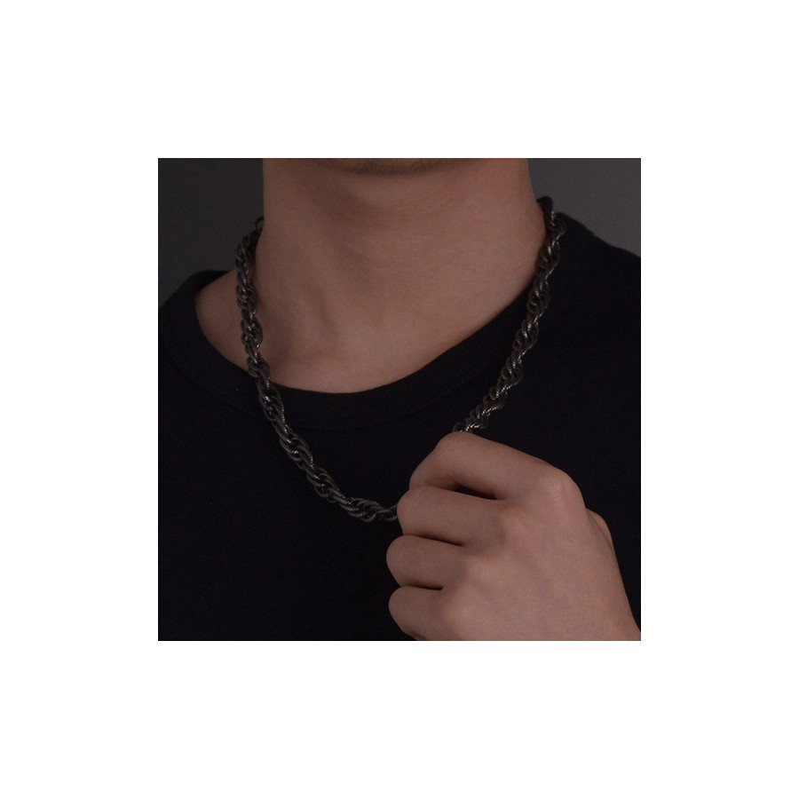 Collier en métal Enlace 60cm