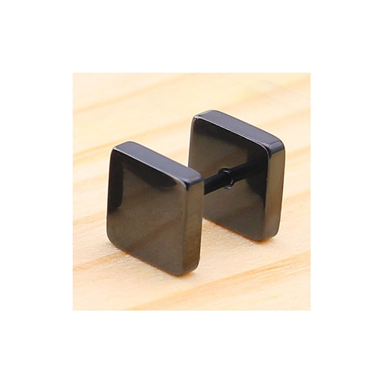 Clou d'oreille SQUARE Noir