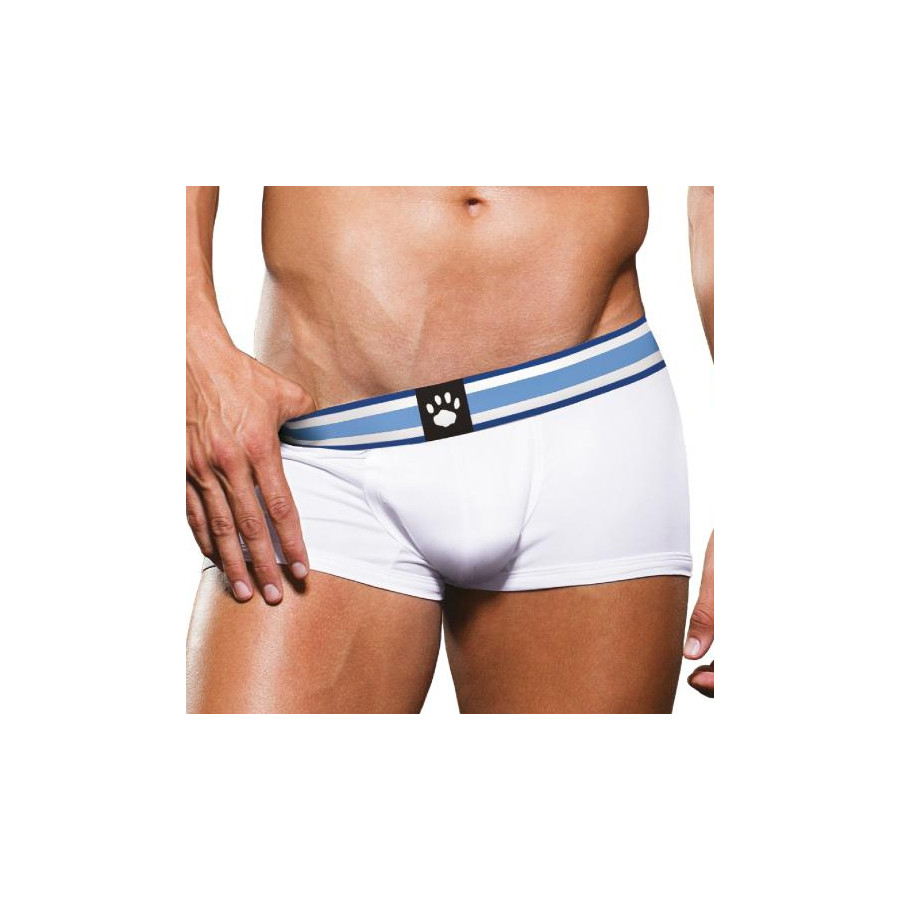 Boxer Trunk Prowler Blanc-Bleu