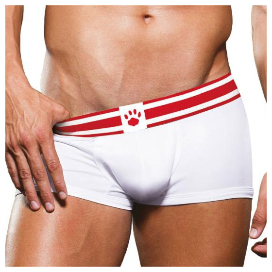 Boxer Trunk Prowler Blanc-Rouge