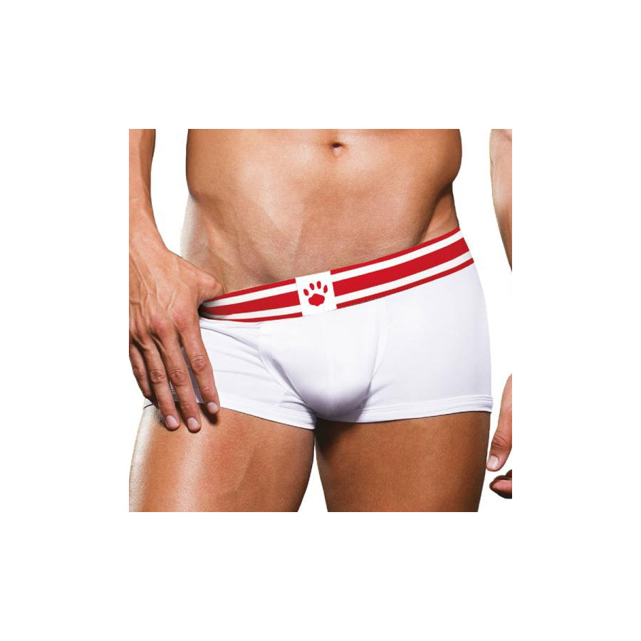 Boxer Trunk Prowler Blanc-Rouge