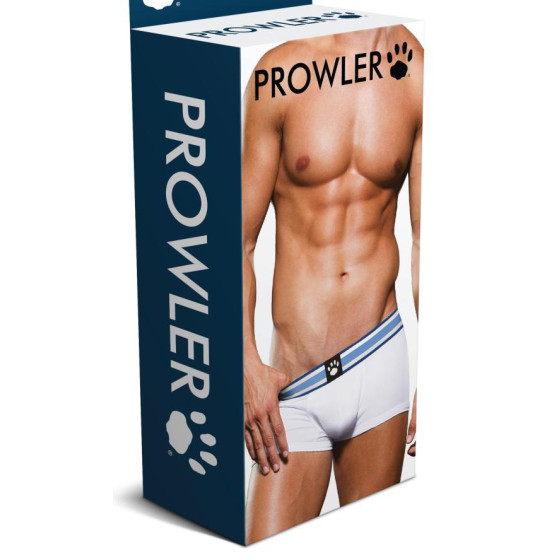 Boxer Trunk Prowler Blanc-Bleu
