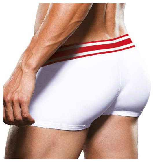 Boxer Trunk Prowler Blanc-Rouge