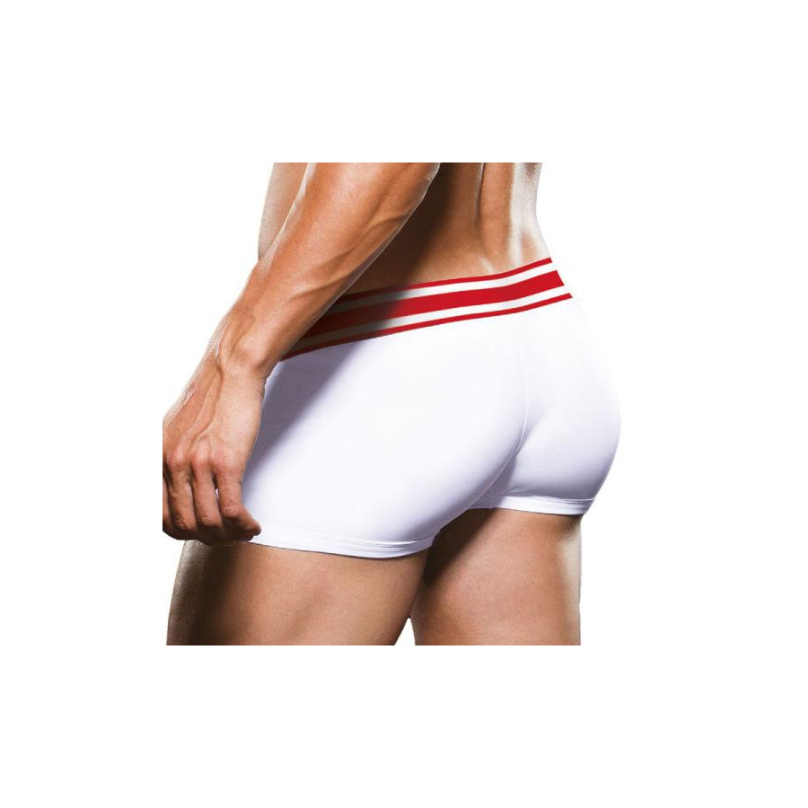 Boxer Trunk Prowler Blanc-Rouge