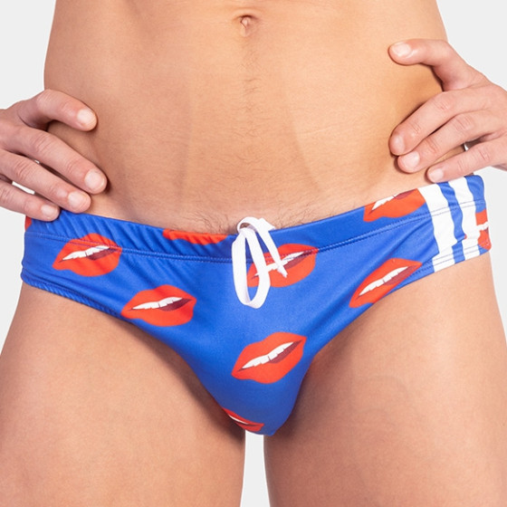 Slip de bain KISS Bleu