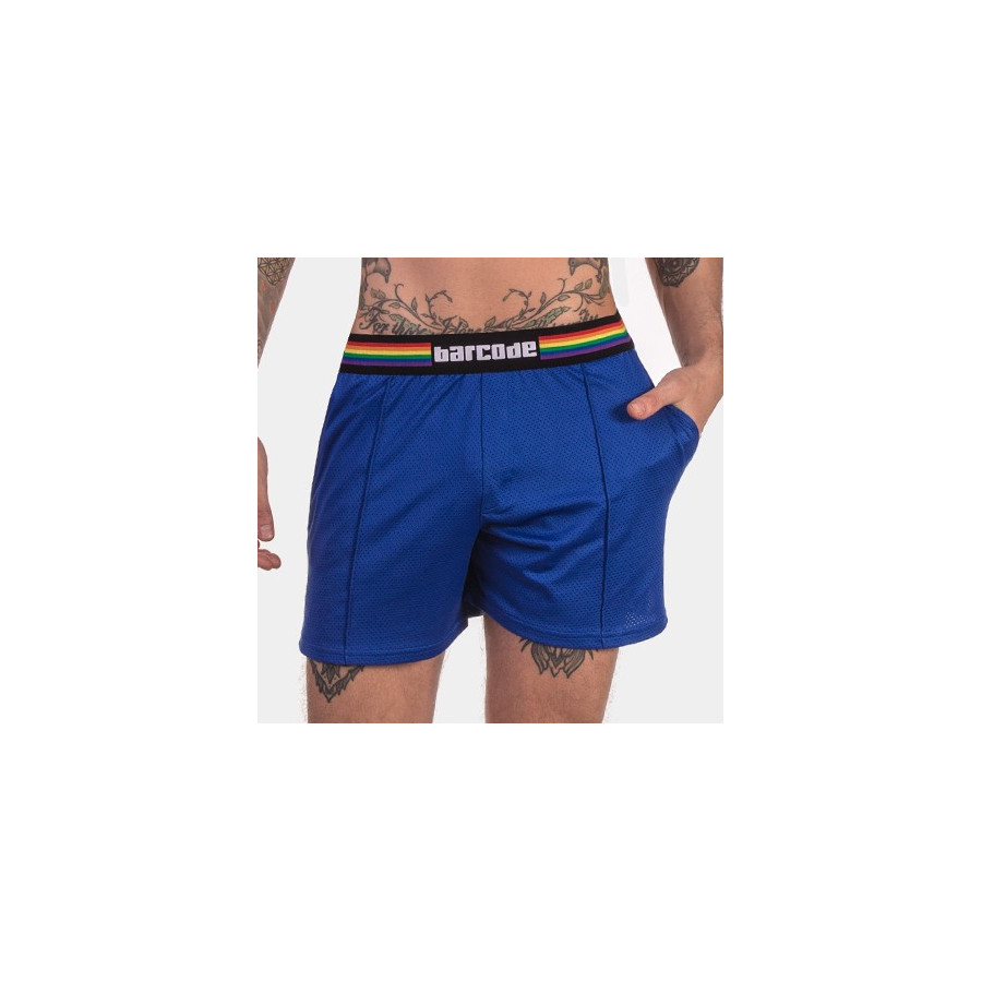 Short Barcode Pride Bleu
