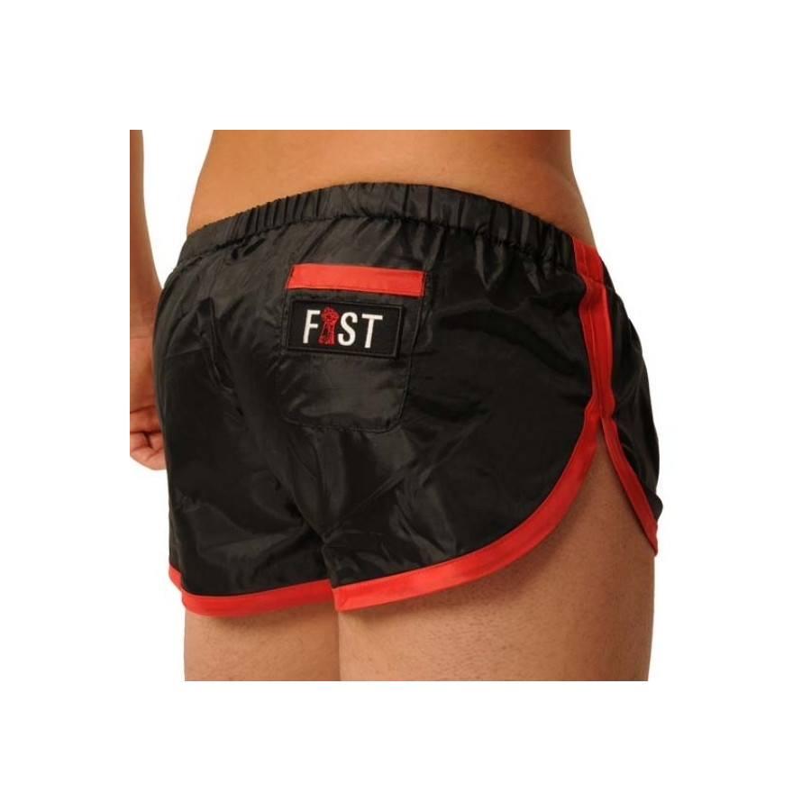 Short court Fist Noir-Rouge