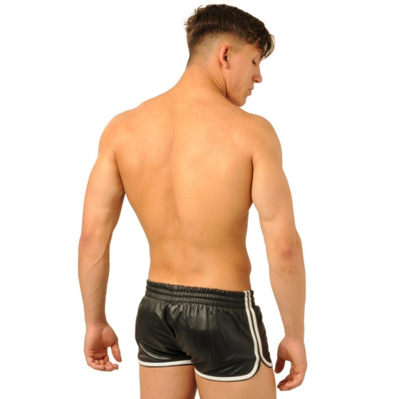 Short en cuir Fist Noir-Blanc