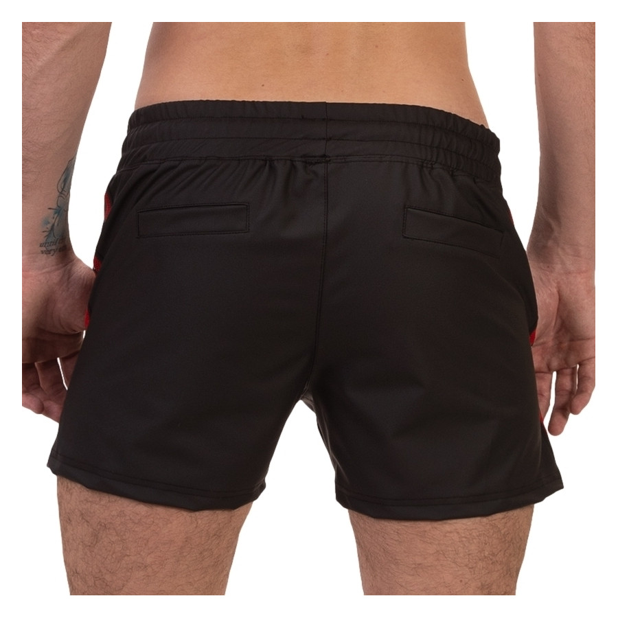 Short Zulu Noir-Rouge