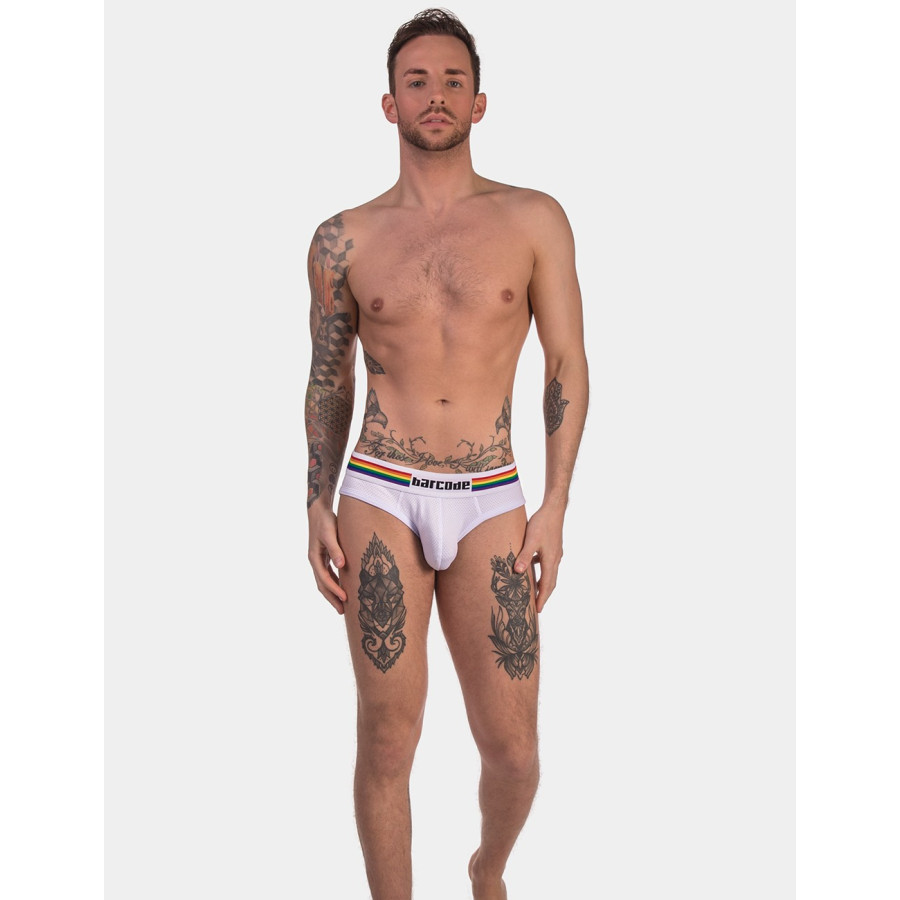 Slip Barcode Pride Blanc