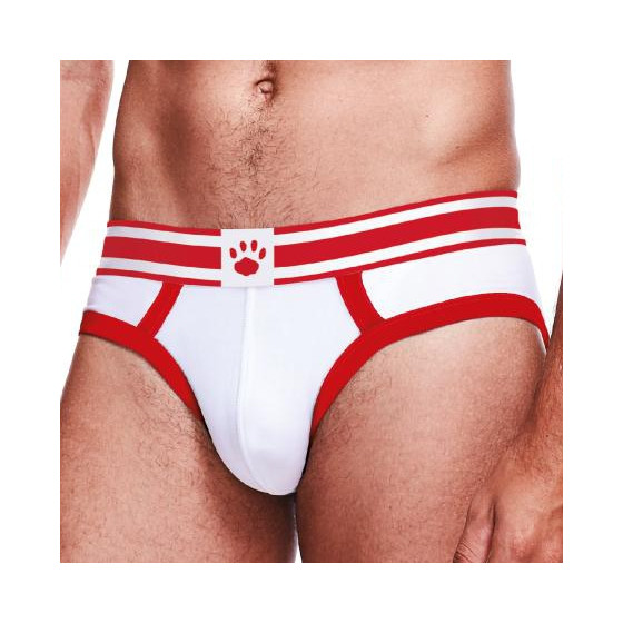 Slip BRIEF Prowler Blanc-Rouge