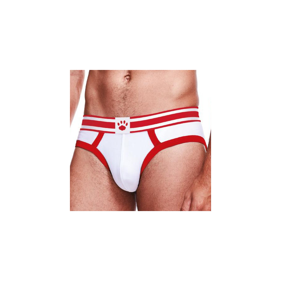 Slip BRIEF Prowler Blanc-Rouge