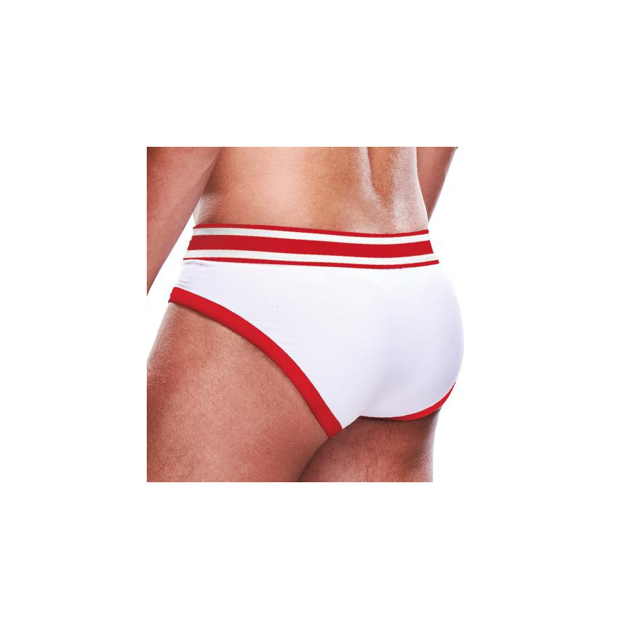 Slip BRIEF Prowler Blanc-Rouge