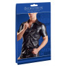 Chemise LEO imitation Cuir Noir