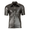 Chemise LEO imitation Cuir Noir