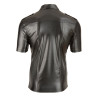 Chemise LEO imitation Cuir Noir