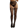 Collant effet porte-jarretelles Olivia - Noir