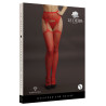 Collant effet porte-jarretelles avec strass Lana - Rouge