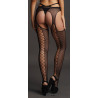 Collant avec lacets derrière Strappy Waist - Noir 
