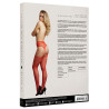 Collant effet porte-jarretelles avec strass Lana - Rouge