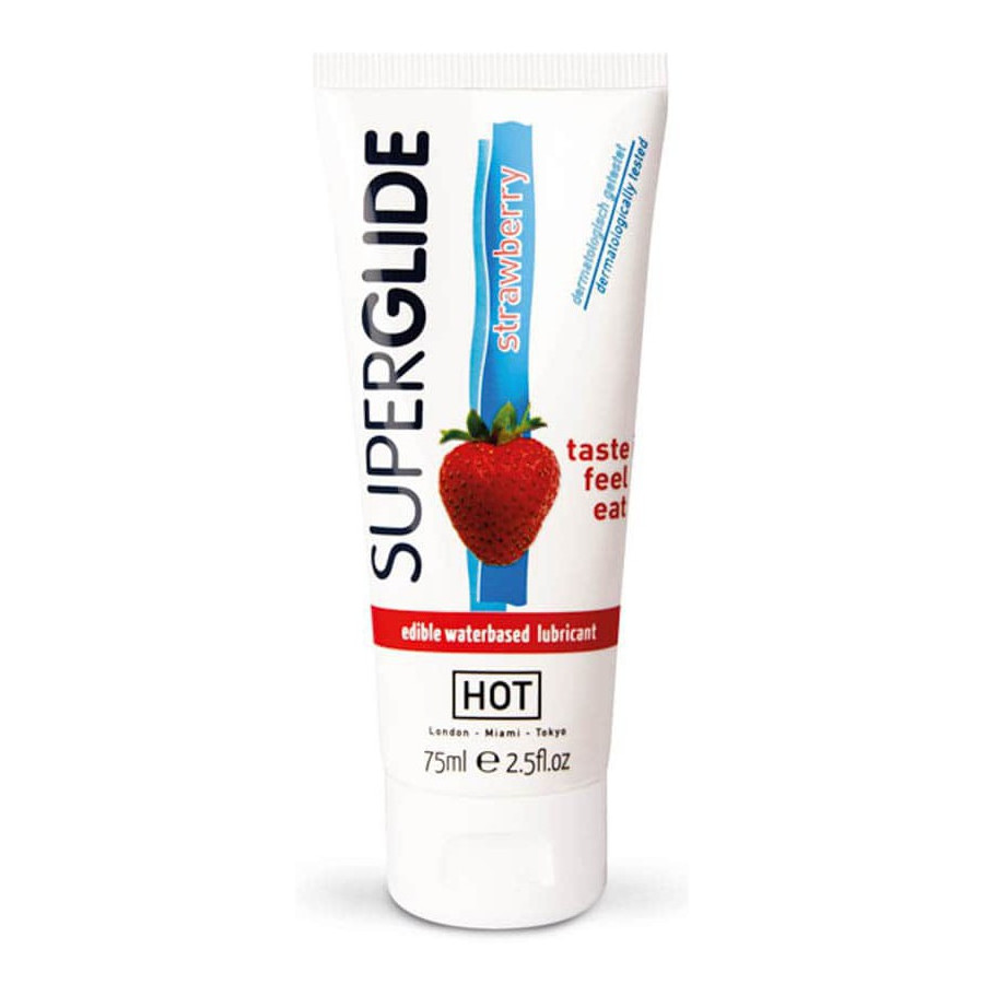 Lubrifiant Comestible 75mL Goût Fraise