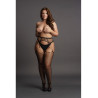Collants à jarretelles Résille PANTYHOSE NET Noirs