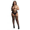 Bas avec porte-jarretelles HIGH WAIST Noirs