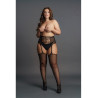 Bas avec porte-jarretelles HIGH WAIST Noirs