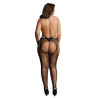 Collants Résille Grande taille STRAPPY Noirs