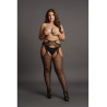 Collants Résille Grande taille STRAPPY Noirs