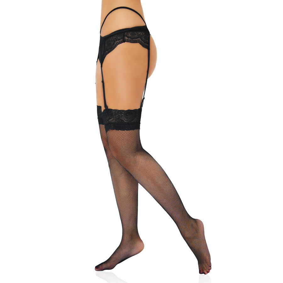 Bas Net Lace Noirs
