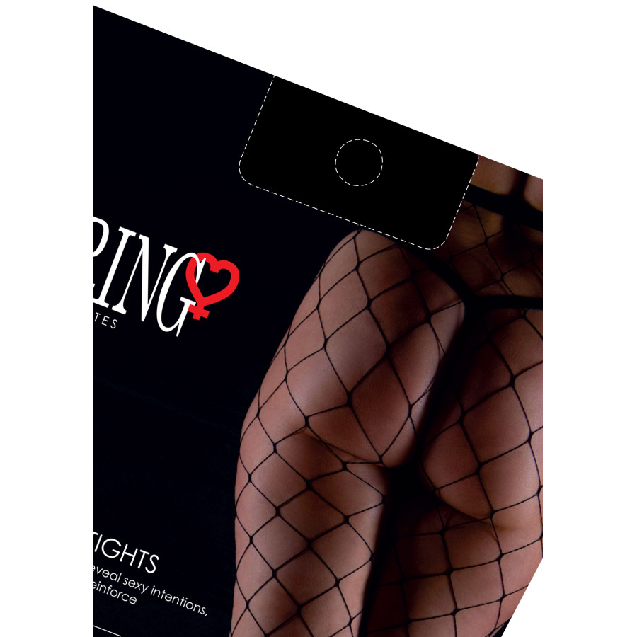 Collants Résille Over Sized Noirs