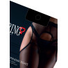 Collants avec ouverture arrière Satin Touch Suspender Noirs
