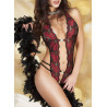 Body dentelle - Roses rouges