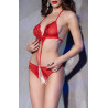 Body ouvert Candice - Rouge