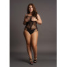 Body Grande Taille CONTRAST NET Noir